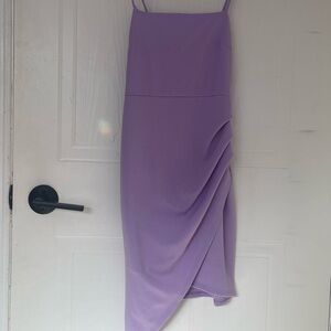 Lavender asymmetrical Midi Dress size s